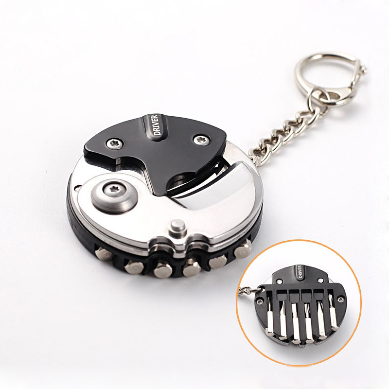Edc Carry Pocket Knife - Chaveiro multifuncional com faca e moeda,