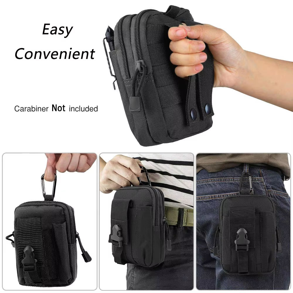 Edc Carry Fanny Pack - Bolsa de Cintura Tática Multifuncional para